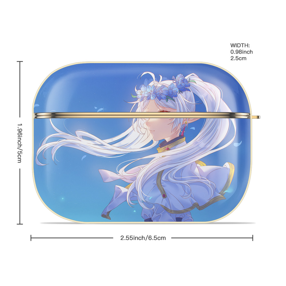 葬送のフリーレン Frieren 【AirPods Pro用】ハードシェル保護ケース｜耐衝撃・防指紋・カラビナ付き商品仕様