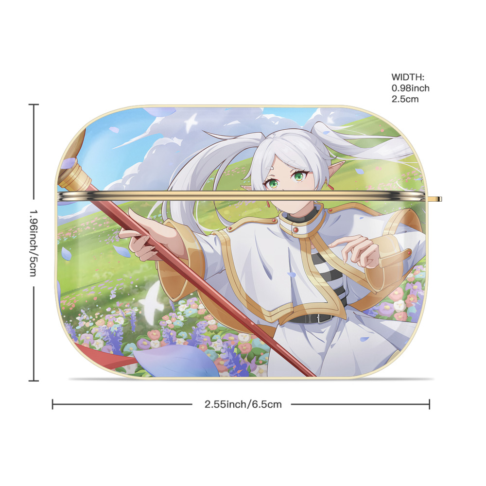 葬送のフリーレン Frieren 【AirPods Pro用】ハードシェル保護ケース｜耐衝撃・防指紋・カラビナ付き商品仕様