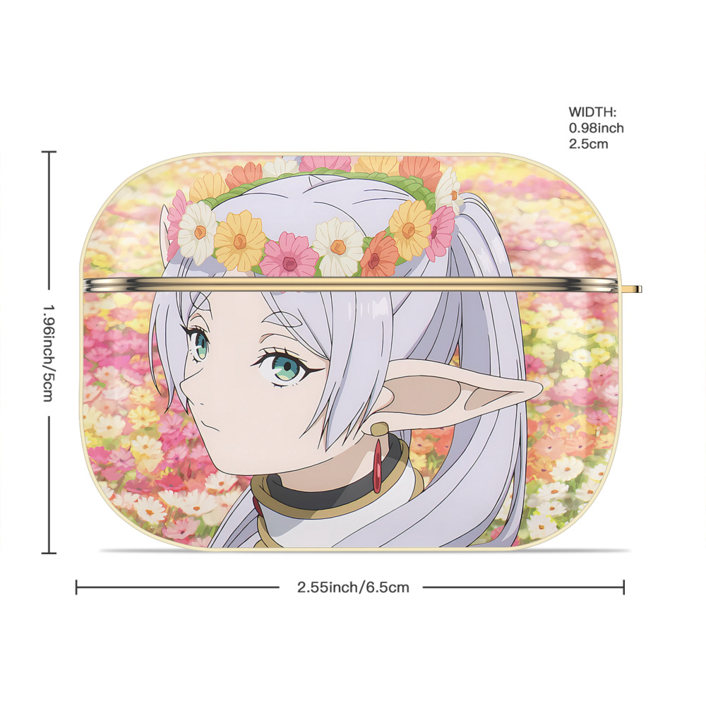 葬送のフリーレン Frieren 【AirPods Pro用】ハードシェル保護ケース｜耐衝撃・防指紋・カラビナ付き商品仕様