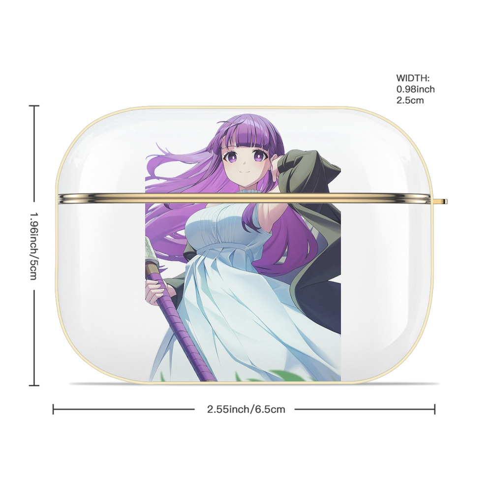葬送のフリーレン Frieren 【AirPods Pro用】ハードシェル保護ケース｜耐衝撃・防指紋・カラビナ付き商品仕様
