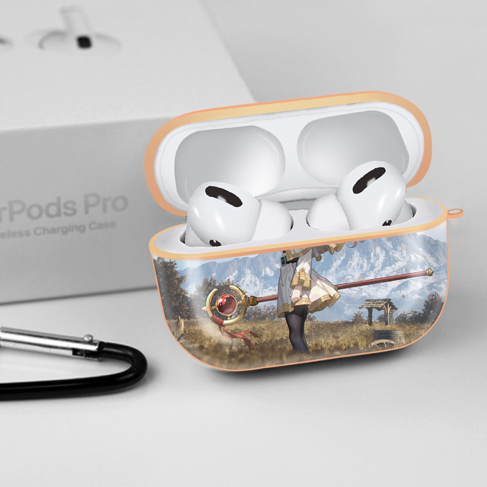葬送のフリーレン Frieren 【AirPods Pro用】ハードシェル保護ケース｜耐衝撃・防指紋・カラビナ付き商品仕様