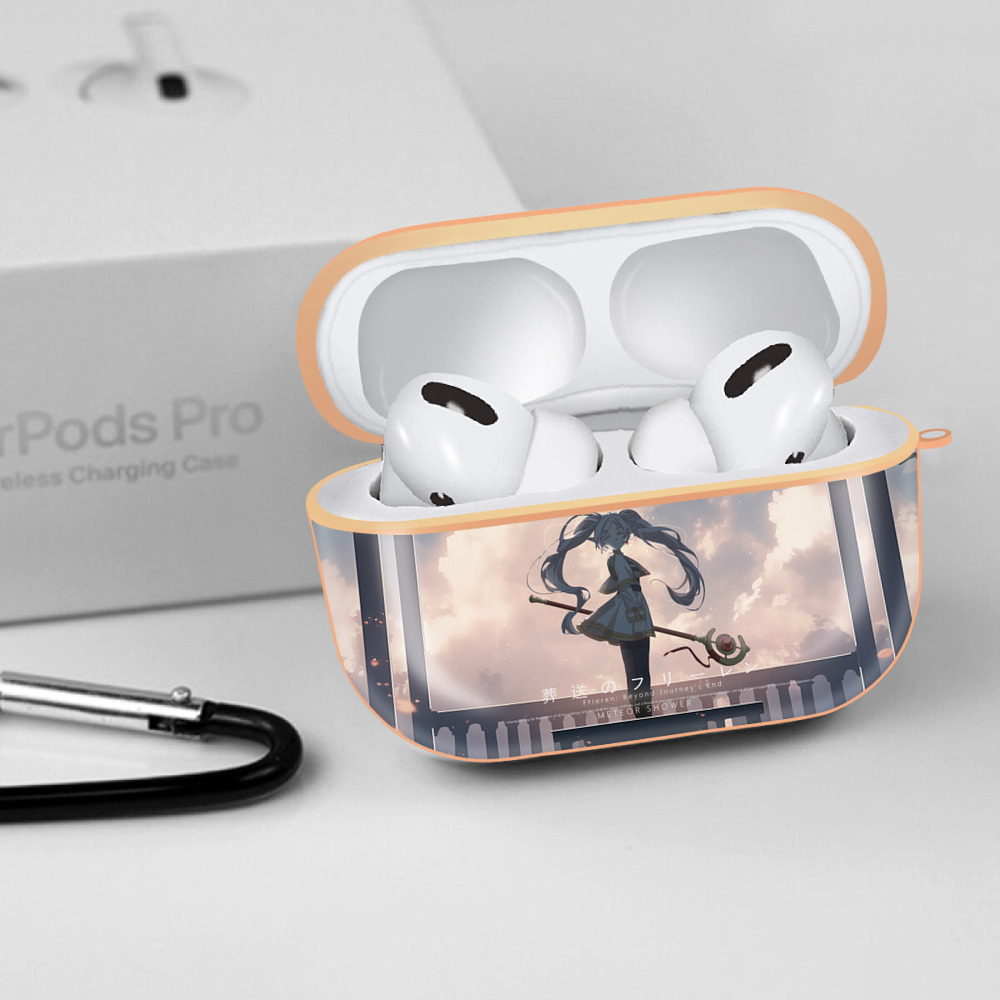 葬送のフリーレン Frieren 【AirPods Pro用】ハードシェル保護ケース｜耐衝撃・防指紋・カラビナ付き商品仕様