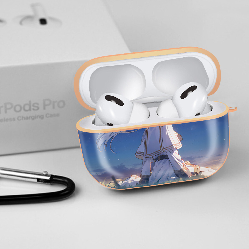 葬送のフリーレン Frieren 【AirPods Pro用】ハードシェル保護ケース｜耐衝撃・防指紋・カラビナ付き商品仕様