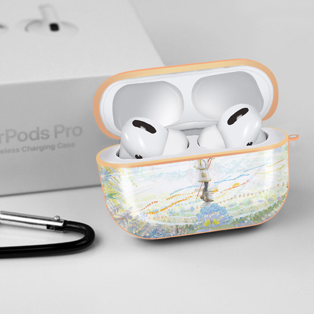 葬送のフリーレン Frieren 【AirPods Pro用】ハードシェル保護ケース｜耐衝撃・防指紋・カラビナ付き商品仕様