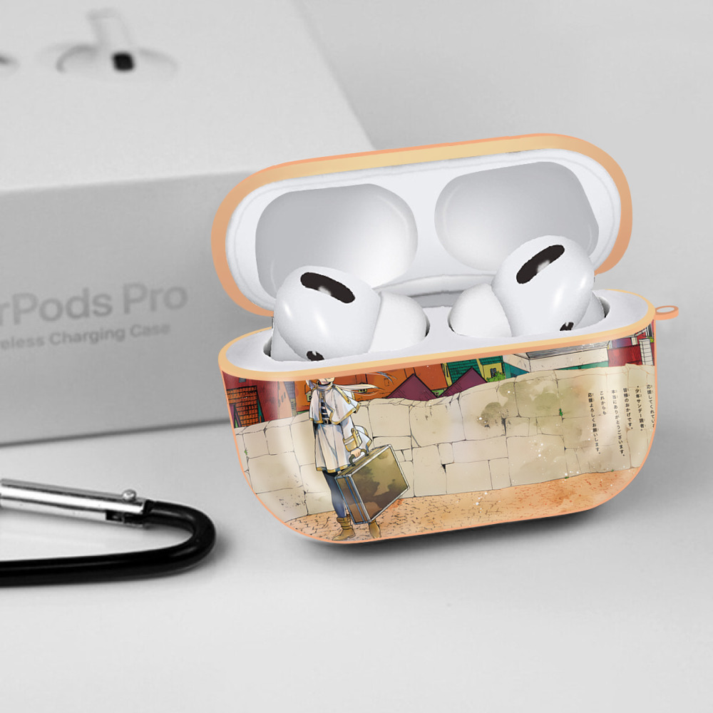 葬送のフリーレン Frieren 【AirPods Pro用】ハードシェル保護ケース｜耐衝撃・防指紋・カラビナ付き商品仕様