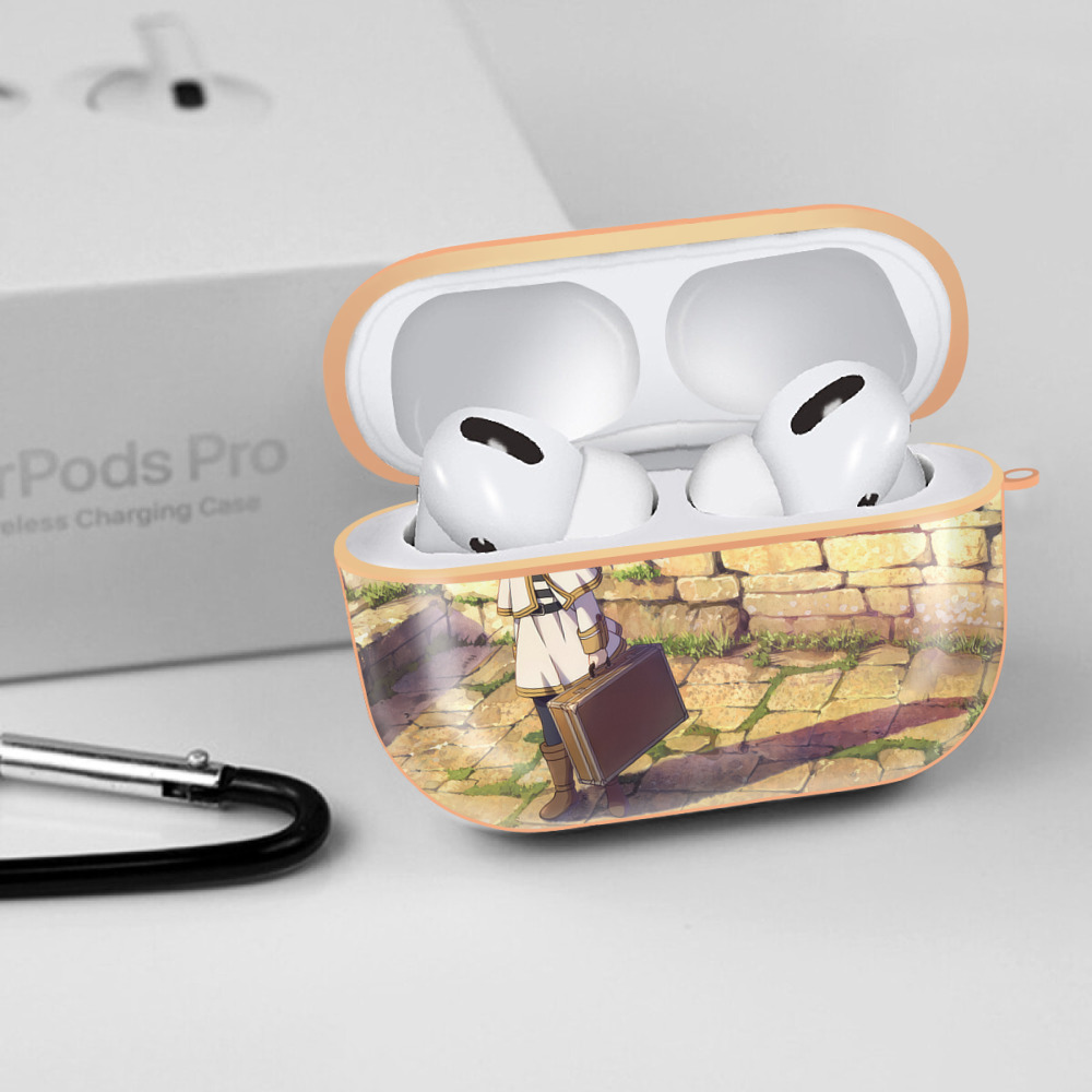 葬送のフリーレン Frieren 【AirPods Pro用】ハードシェル保護ケース｜耐衝撃・防指紋・カラビナ付き商品仕様