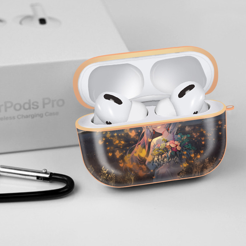 葬送のフリーレン Frieren 【AirPods Pro用】ハードシェル保護ケース｜耐衝撃・防指紋・カラビナ付き商品仕様