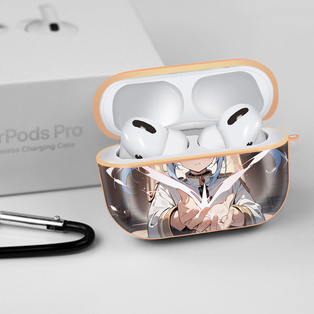 葬送のフリーレン Frieren 【AirPods Pro用】ハードシェル保護ケース｜耐衝撃・防指紋・カラビナ付き商品仕様