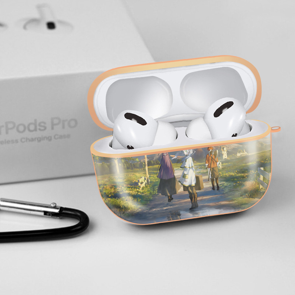 葬送のフリーレン Frieren 【AirPods Pro用】ハードシェル保護ケース｜耐衝撃・防指紋・カラビナ付き商品仕様