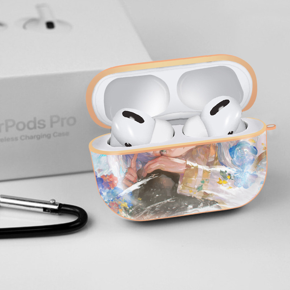 葬送のフリーレン Frieren 【AirPods Pro用】ハードシェル保護ケース｜耐衝撃・防指紋・カラビナ付き商品仕様