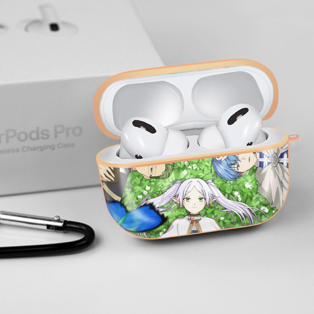 葬送のフリーレン Frieren 【AirPods Pro用】ハードシェル保護ケース｜耐衝撃・防指紋・カラビナ付き商品仕様