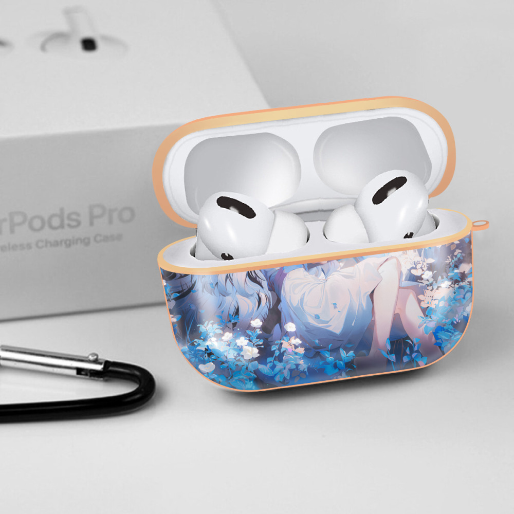 葬送のフリーレン Frieren 【AirPods Pro用】ハードシェル保護ケース｜耐衝撃・防指紋・カラビナ付き商品仕様