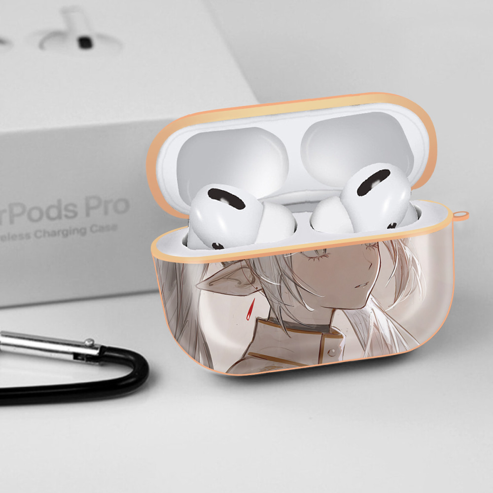 葬送のフリーレン Frieren 【AirPods Pro用】ハードシェル保護ケース｜耐衝撃・防指紋・カラビナ付き商品仕様