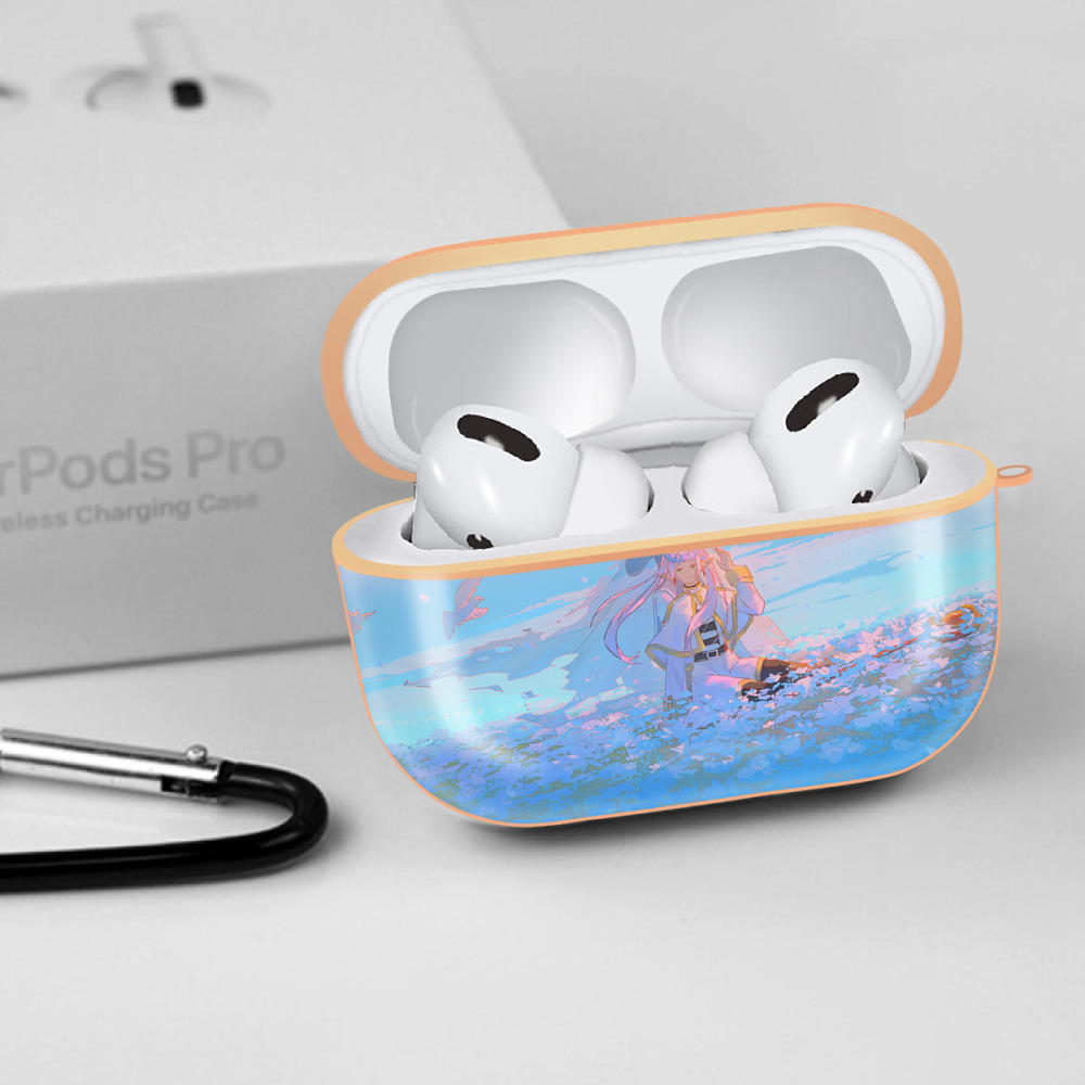 葬送のフリーレン Frieren 【AirPods Pro用】ハードシェル保護ケース｜耐衝撃・防指紋・カラビナ付き商品仕様