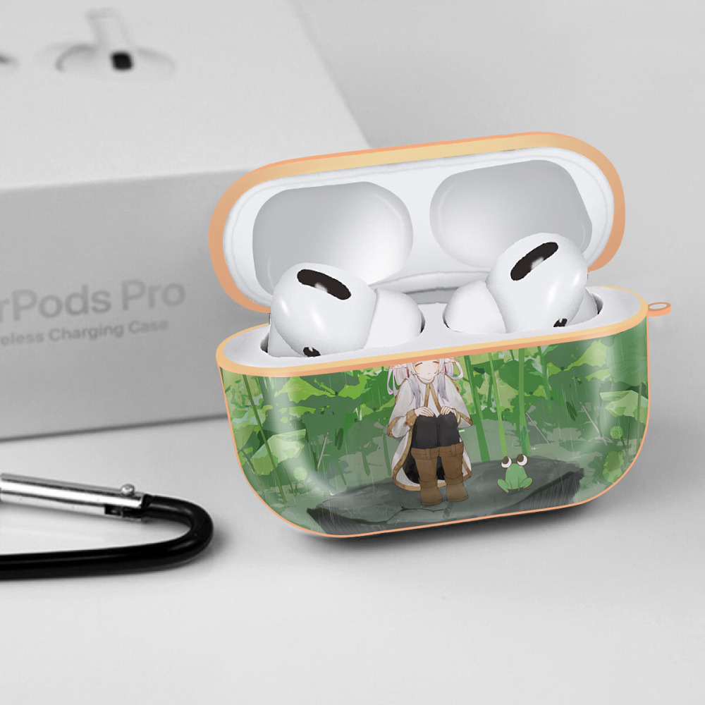 葬送のフリーレン Frieren 【AirPods Pro用】ハードシェル保護ケース｜耐衝撃・防指紋・カラビナ付き商品仕様