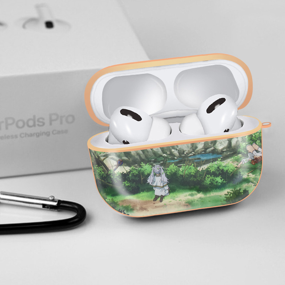 葬送のフリーレン Frieren 【AirPods Pro用】ハードシェル保護ケース｜耐衝撃・防指紋・カラビナ付き商品仕様