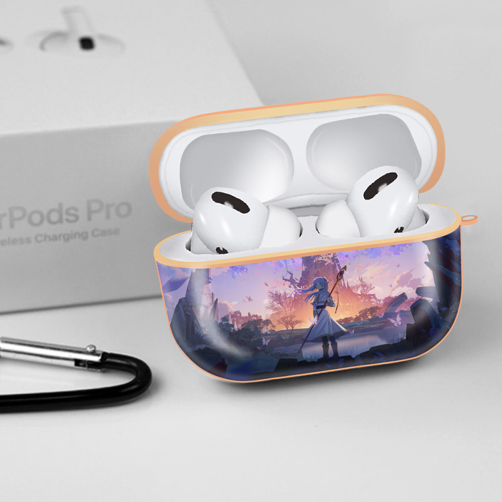 葬送のフリーレン Frieren 【AirPods Pro用】ハードシェル保護ケース｜耐衝撃・防指紋・カラビナ付き商品仕様