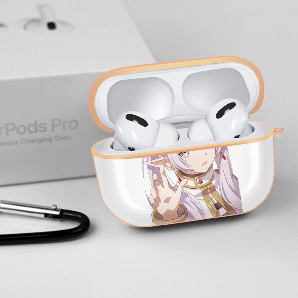 葬送のフリーレン Frieren 【AirPods Pro用】ハードシェル保護ケース｜耐衝撃・防指紋・カラビナ付き商品仕様
