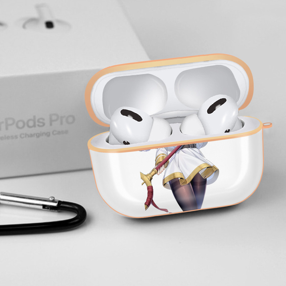 葬送のフリーレン Frieren 【AirPods Pro用】ハードシェル保護ケース｜耐衝撃・防指紋・カラビナ付き商品仕様
