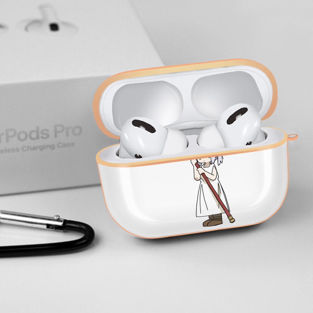 葬送のフリーレン Frieren 【AirPods Pro用】ハードシェル保護ケース｜耐衝撃・防指紋・カラビナ付き商品仕様