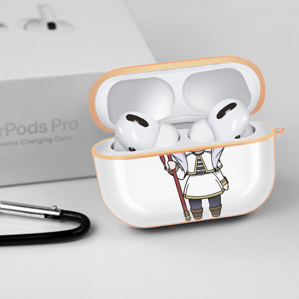 葬送のフリーレン Frieren 【AirPods Pro用】ハードシェル保護ケース｜耐衝撃・防指紋・カラビナ付き商品仕様